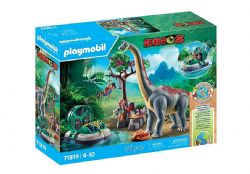PLAYMOBIL DINOS - BRACHIOSAURE AVEC EXPLORATEURS ET AÉROGLISSEUR #71819 (0525)